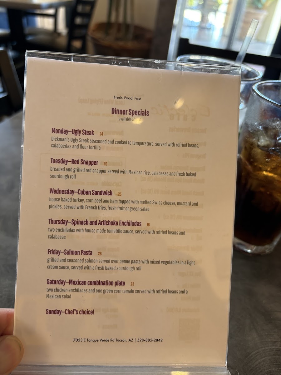 Eclectic Cafe Menu - Image 1